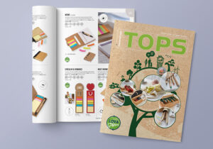 Katalog-Mockup: Cover & Innenseite des inspirion-Katalogs