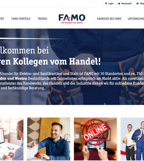 Corporate Website mit Portal-Anschluss