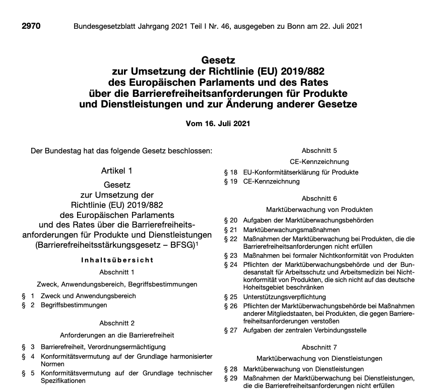 bfsg gesetzblatt